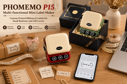 Phomemo P15 Bluetooth Ribbon Printer | Personalized Gift Wrap Maker
