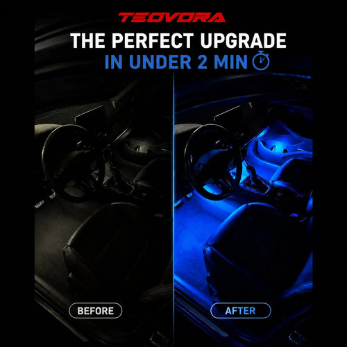 Wireless RGB LED Car Interior Ambient Light Kit