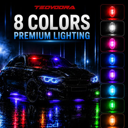 Wireless RGB LED Car Interior Ambient Light Kit