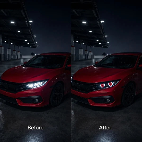 Animated Devil Eye LED Headlights – Set of 2
