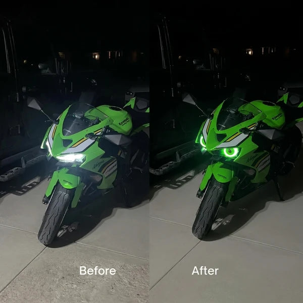 Animated Devil Eye LED Headlights – Set of 2