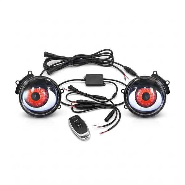 Animated Devil Eye LED Headlights – Set of 2