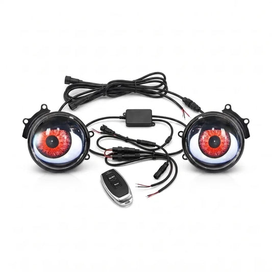 Animated Devil Eye LED Headlights – Set of 2